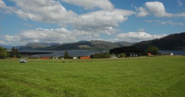 The superb view from the front of Bruaich Cottage, Lochcarron.
