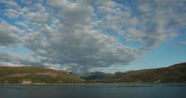 A spectacular view from Tigh Charrann across Loch Carron looking towards Attadale.